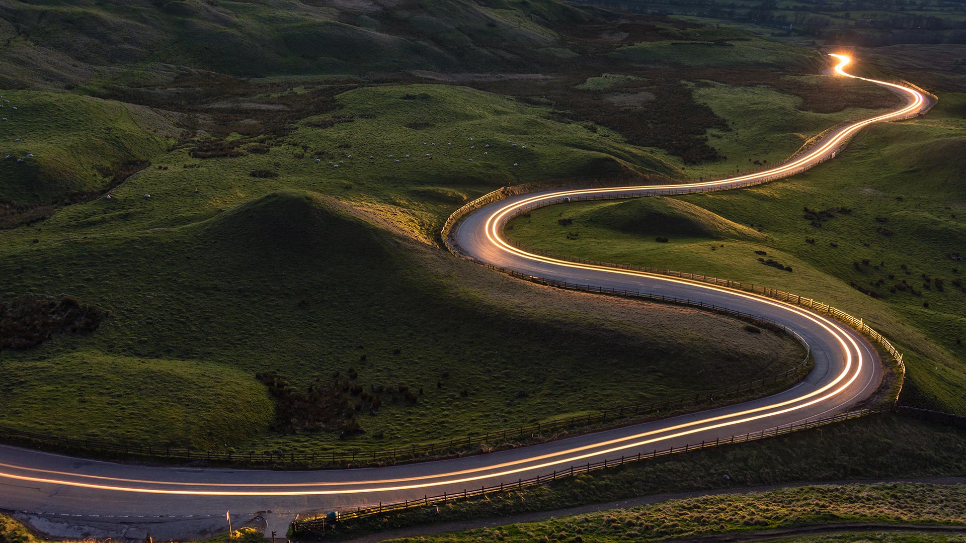 Image of a wining road