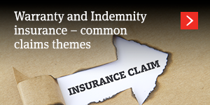  Warranty and Indemnity insurance – common claims themes 