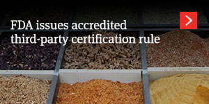  FDA issues accredited third-party certification rule 