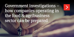  Government investigations: how companies operating in the good and agribusiness can be prepared 