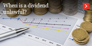  When is a dividend unlawful? 