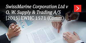  SwissMarine Corporation v O W Supply [2015] EWHC 1571 (Comm) 