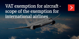  VAT exemption for aircraft 