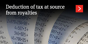  Deduction of tax at source from royalties 