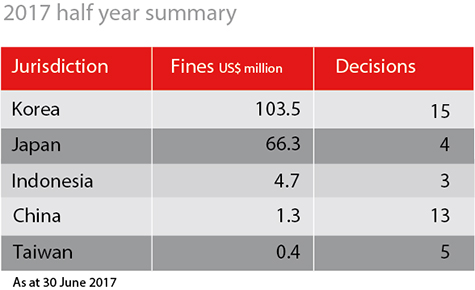 2017 half year summary