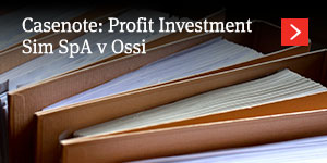  Profit Investment Sim SpA v Ossi 