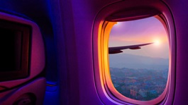View from a plane window