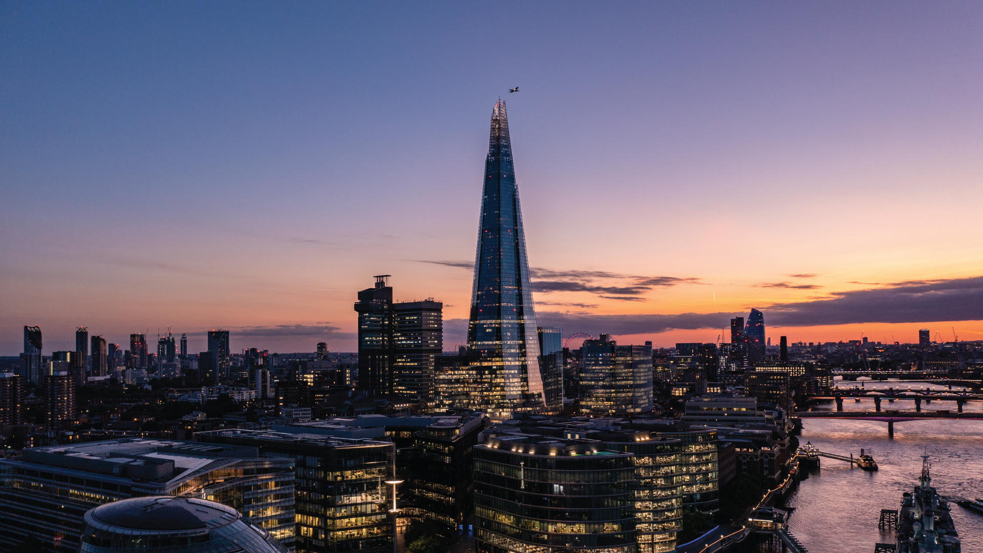 London Shard Sunset