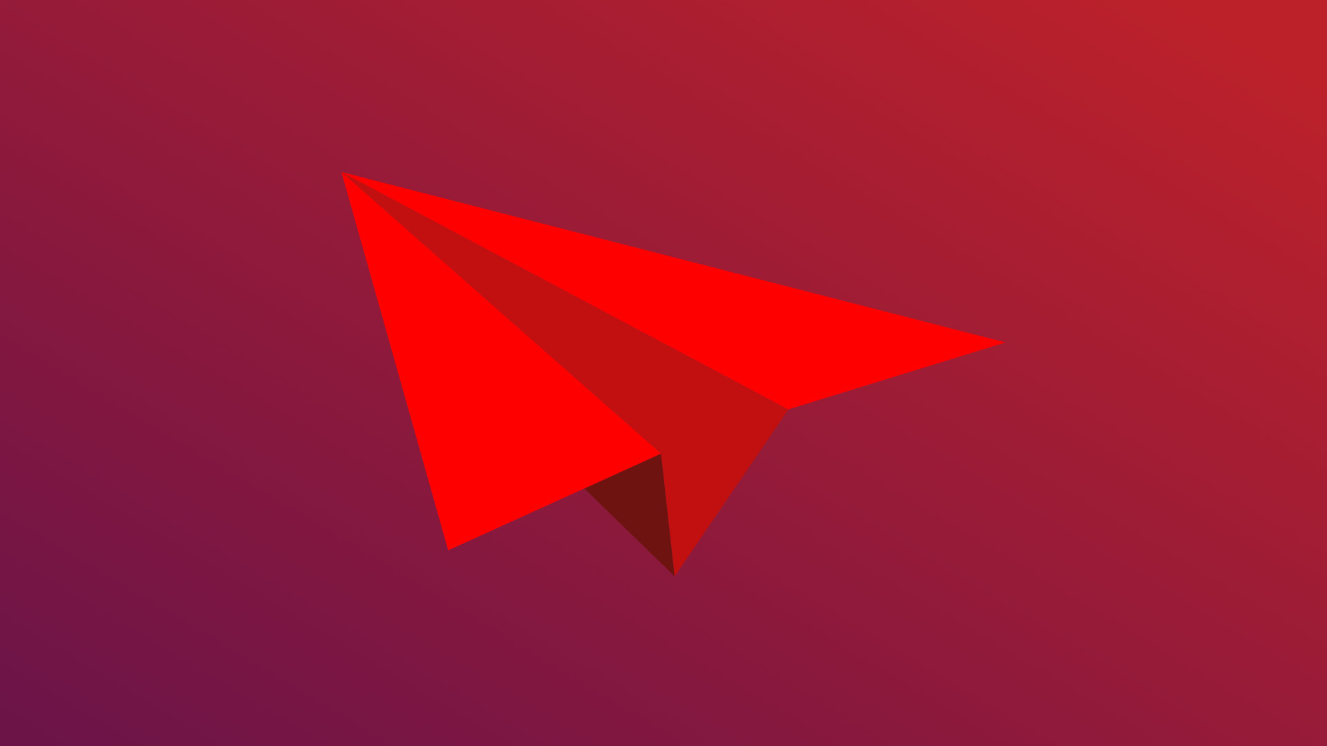 Women in aviation red paper plane