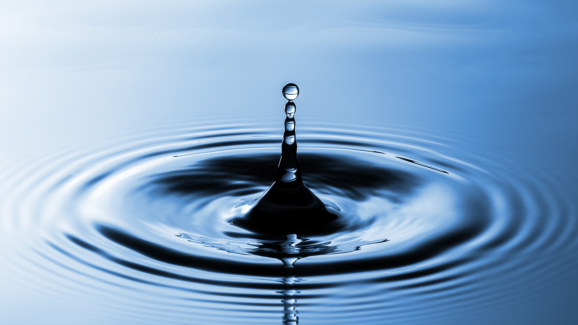 Water surface drop