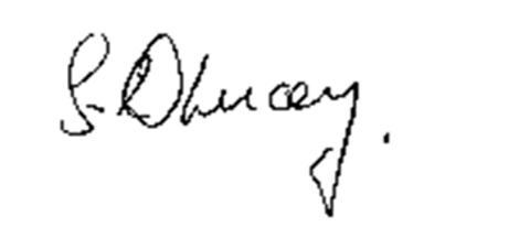 Sarah Lucey Signature