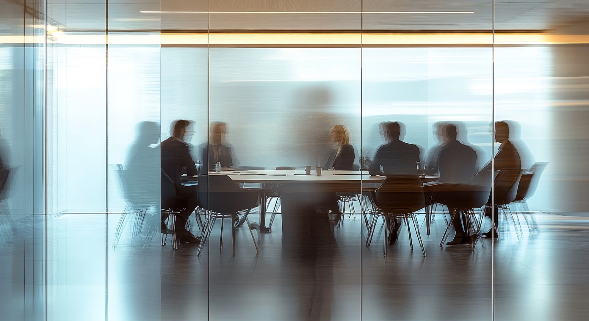 Business meeting in modern office