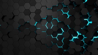 technological-hexagonal-background-with-blue-neon-illumination