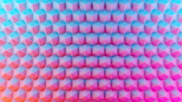 3D-illustration-blue-pink-pattern