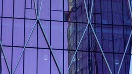 abstract office building purple