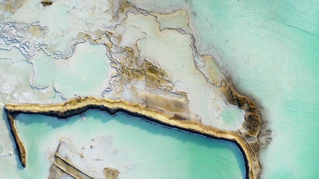Aerial water abstract design