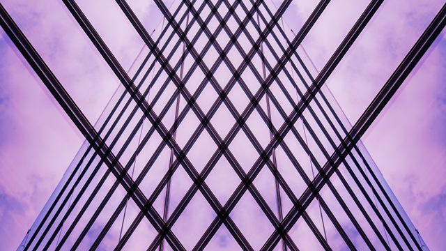 architecture details modern building purple