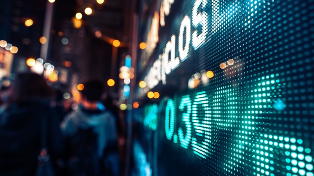 display stock market numbers