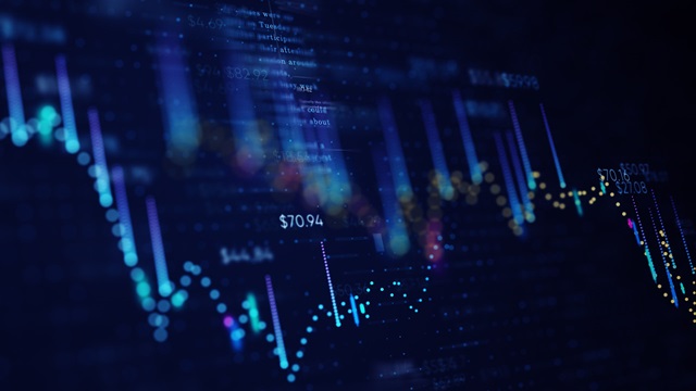financial business chart diagrams and stock numbers