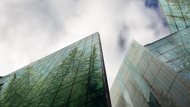 Green corporate building