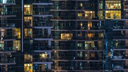 windows multistory residential building