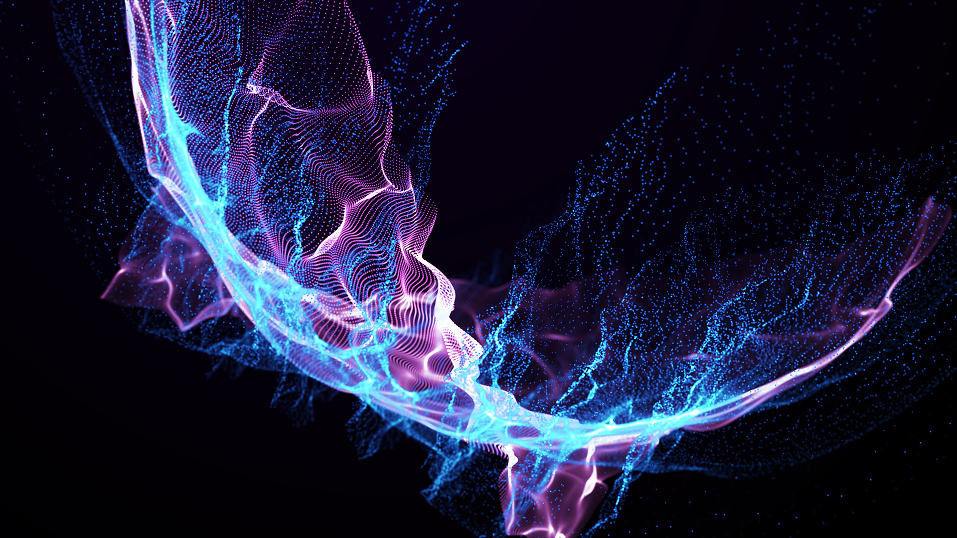 Imitation-an-abstract-wave-on-dark-background