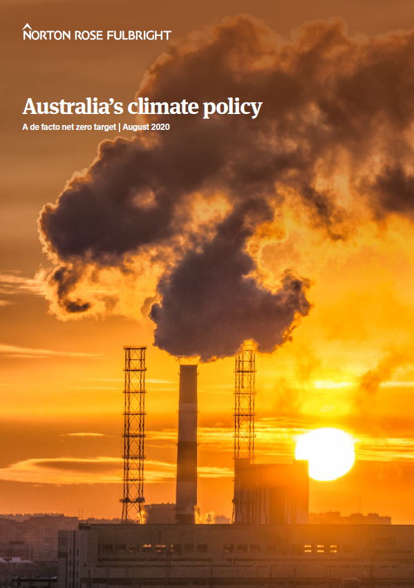 Cover page - Australia's climate policy 2020