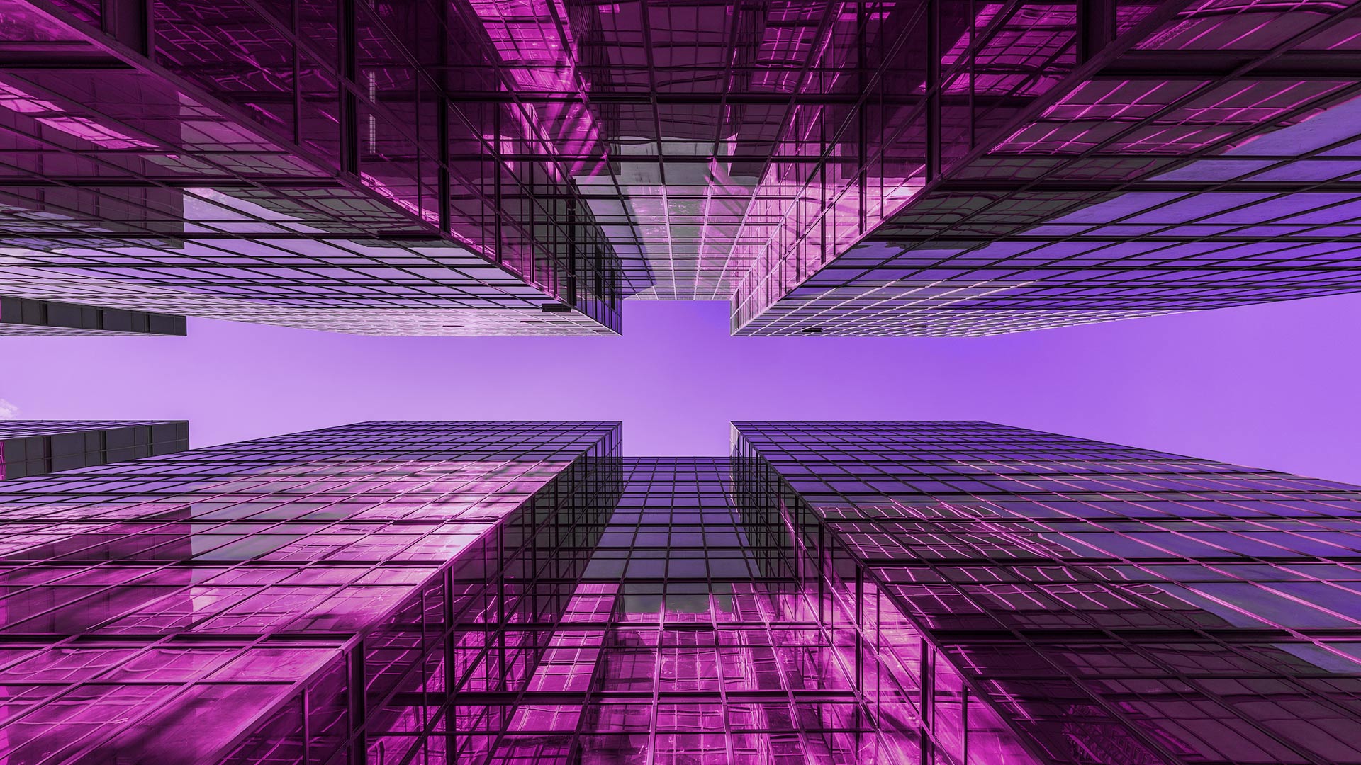 looking up at building