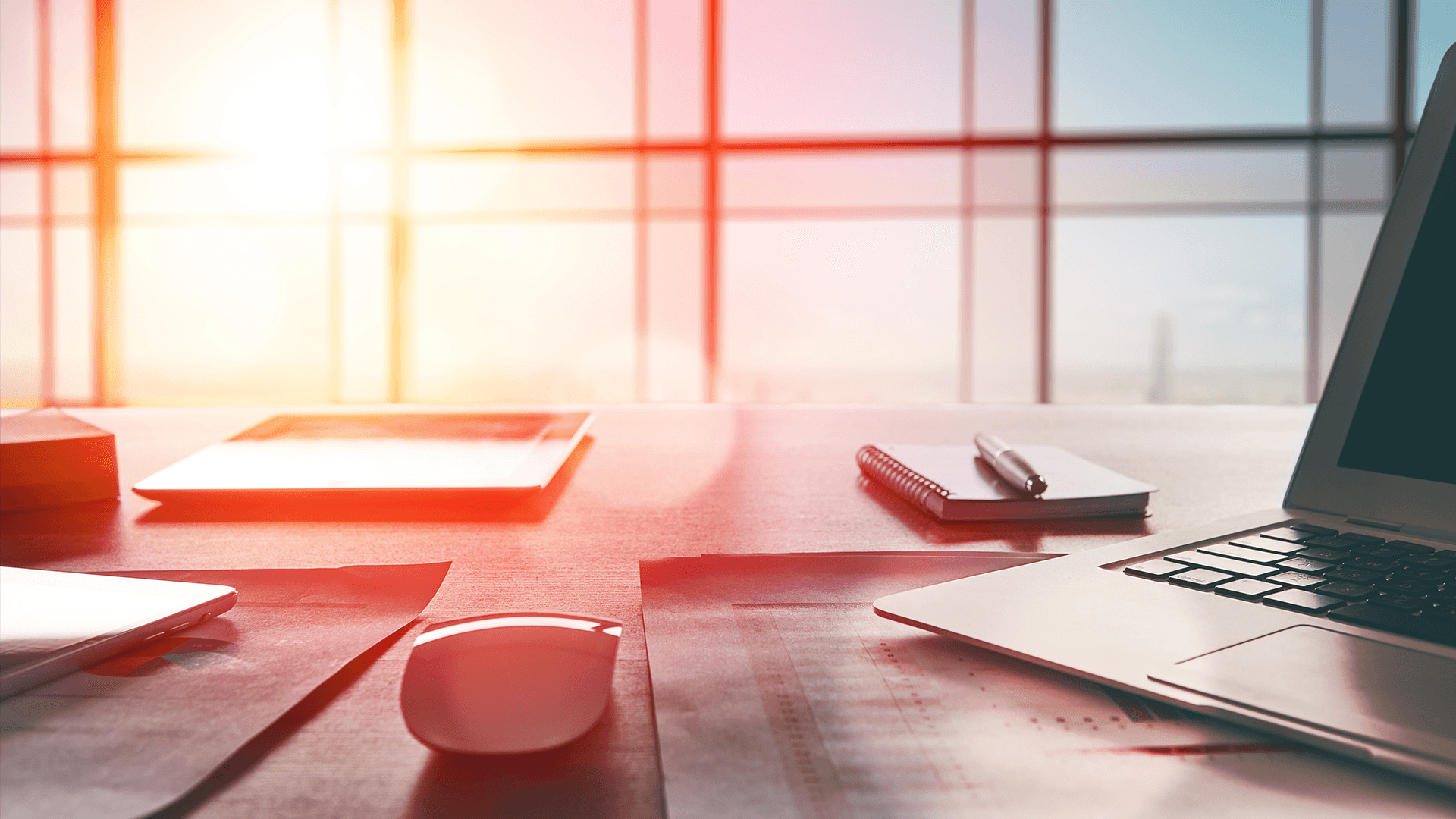 Remote office and a laptop