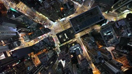City scape from overhead