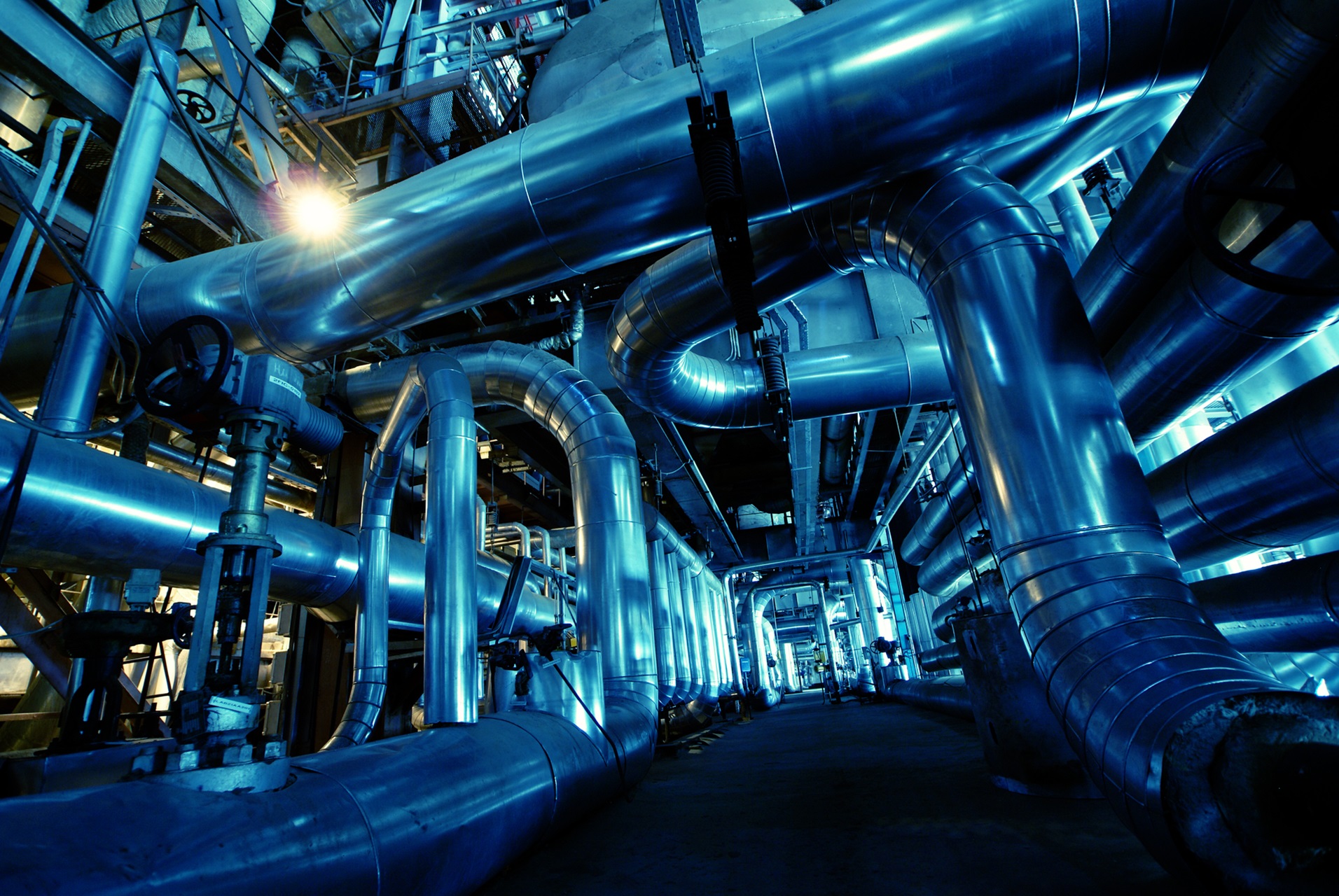 blue pipes