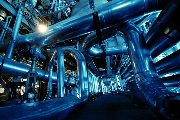 blue pipes