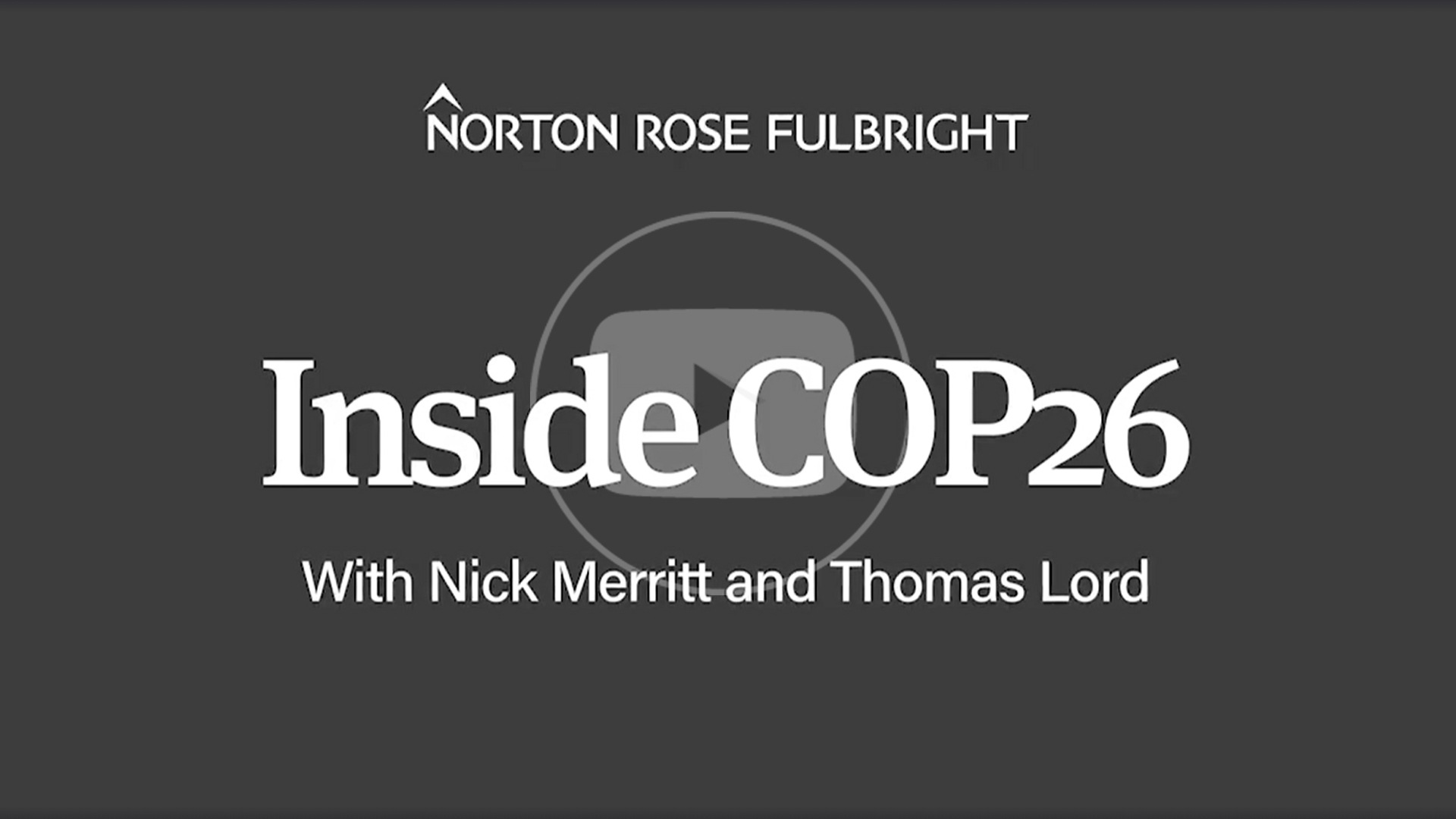 Inside COP26 video series