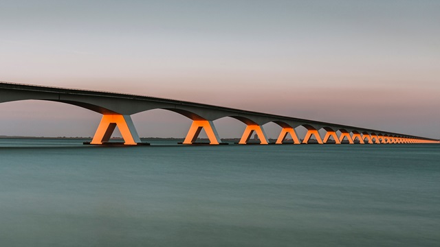 a bridge over water