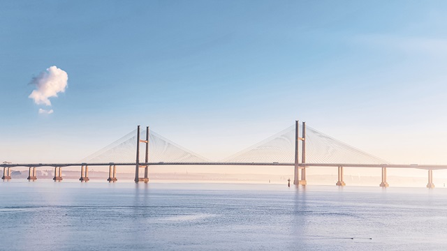a bridge over water
