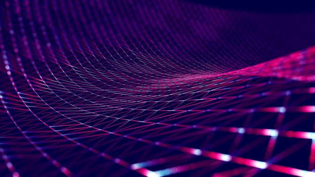 Brightly colored digital mesh design
