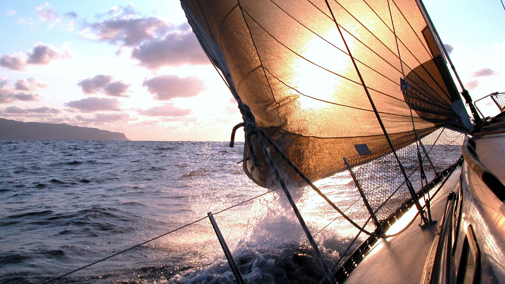 Sailboat on water