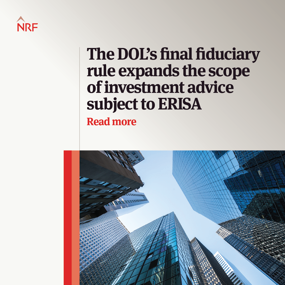 The DOL’s final fiduciary rule expands the scope of investment advice subject to ERISA | Global law firm