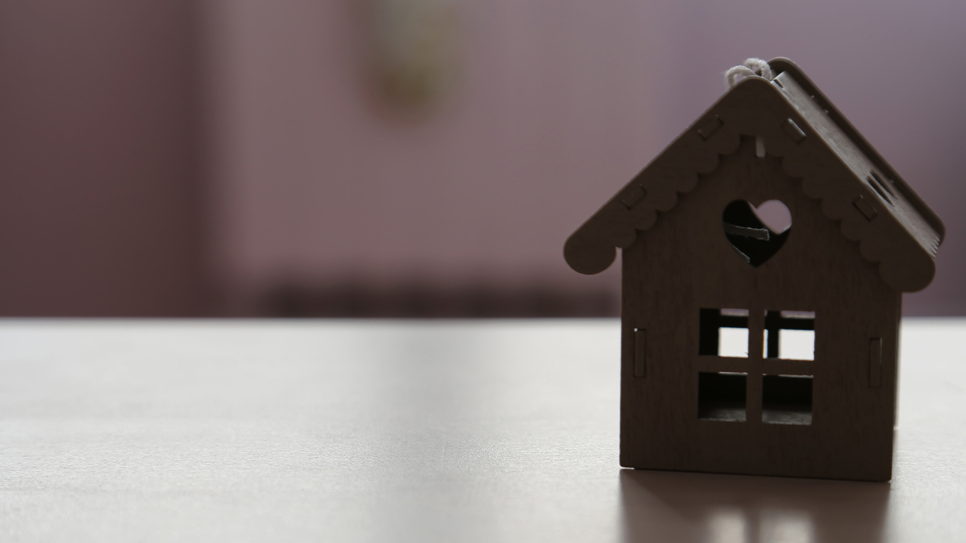 Wooden model of a house Wooden model of a house
