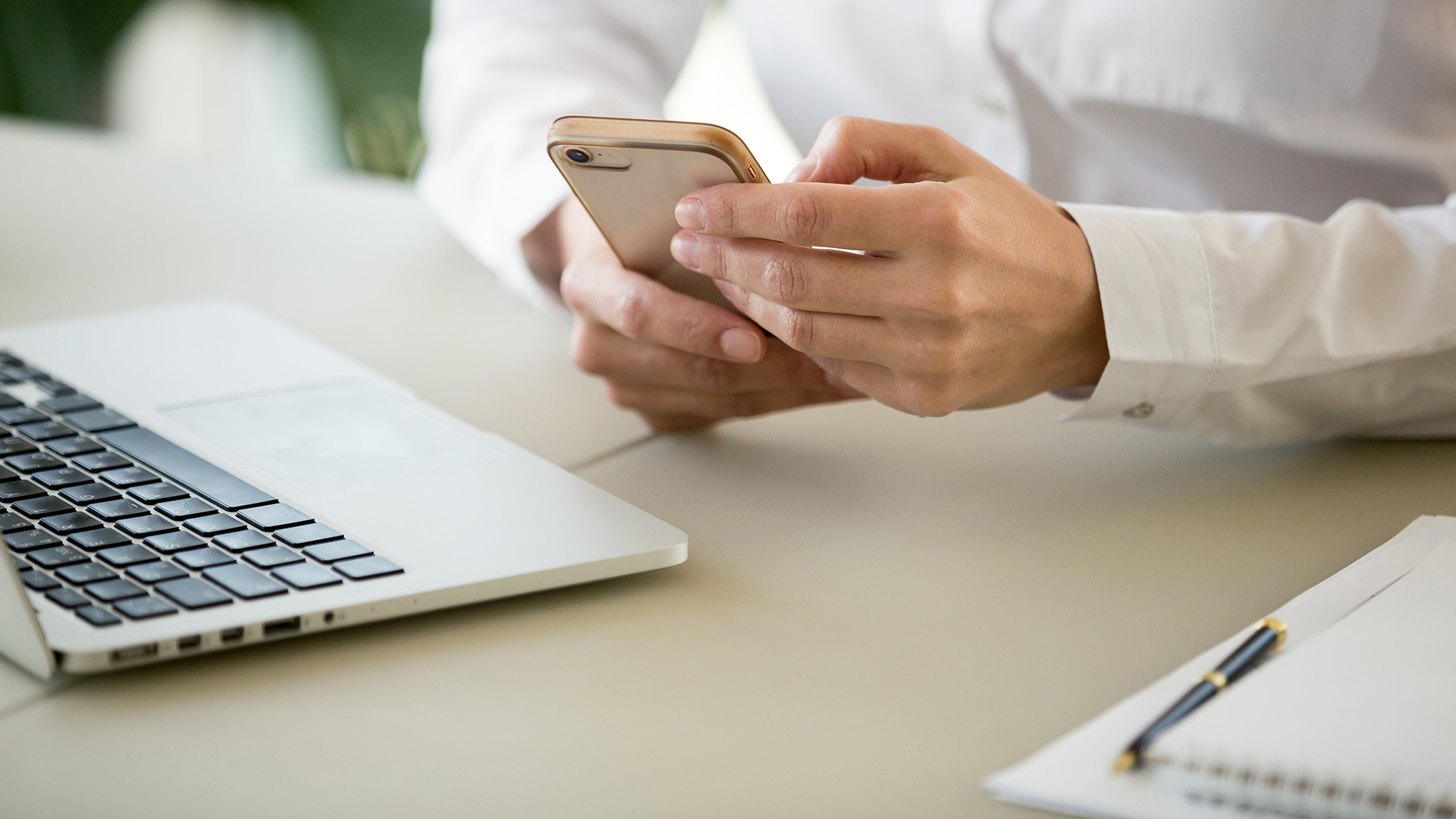 laptop and phone